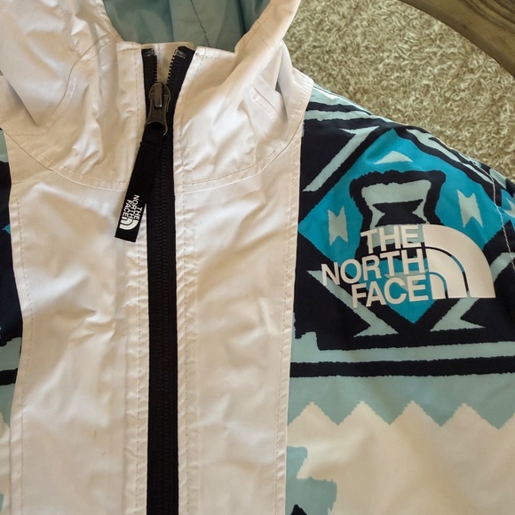 The North Face Girls' Brianna Hooded Jacket Aztec Blue/Black Size Youth S/P 7/8 - Picture 3 of 8